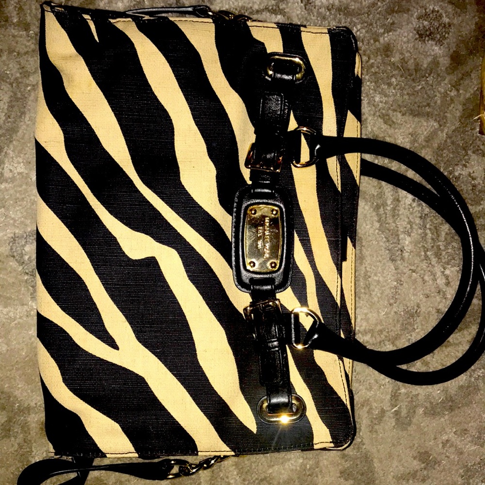 Michael kors zebra strip gently used